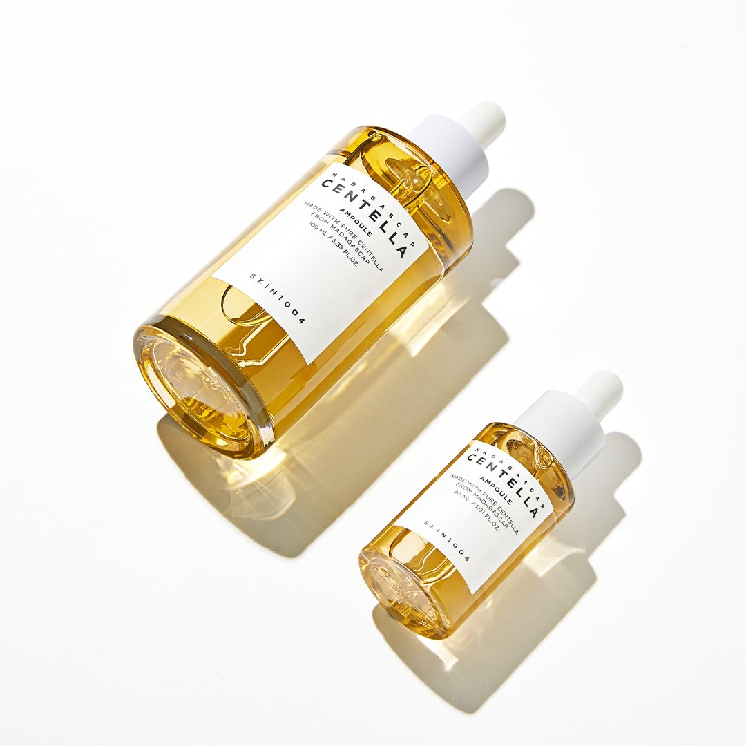 SKIN1004 Madagascar Centella Travel Kit, Toner, Ampoule, Soothing Cream, Cleansing Oil, Ampoule Foam, Basic Skincare Box, Compact Size  Trial Kit