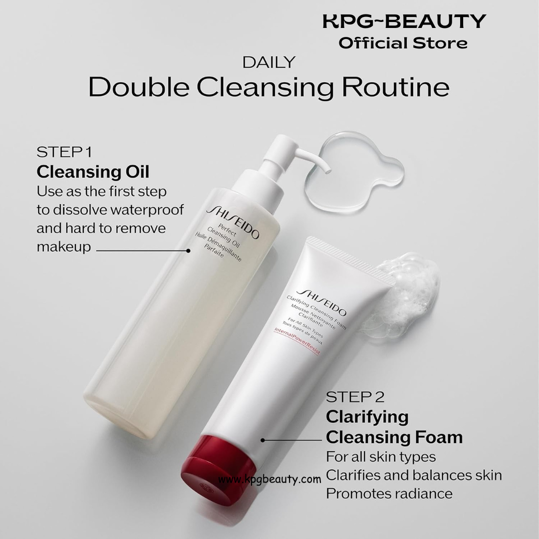 Shiseido Clarifying Cleansing Foam - 125 mL - Cleanses, Balances & Removes Impurities for Smoother, Radiant Complexion - For All Skin Types Shiseido