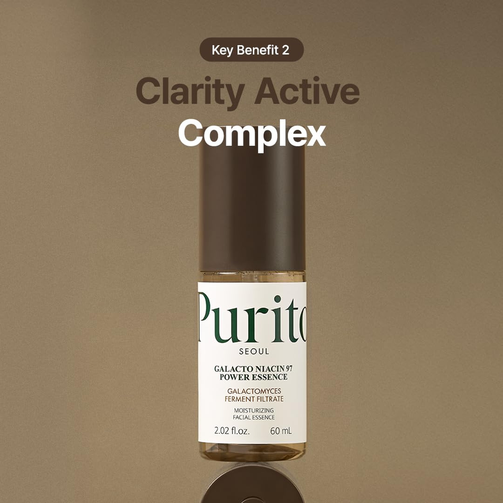PURITO Galacto Niacin 97 Power Essence 2 fl.oz /92% galactomyces/fermented/Treatment essence/pore control Purito Seoul