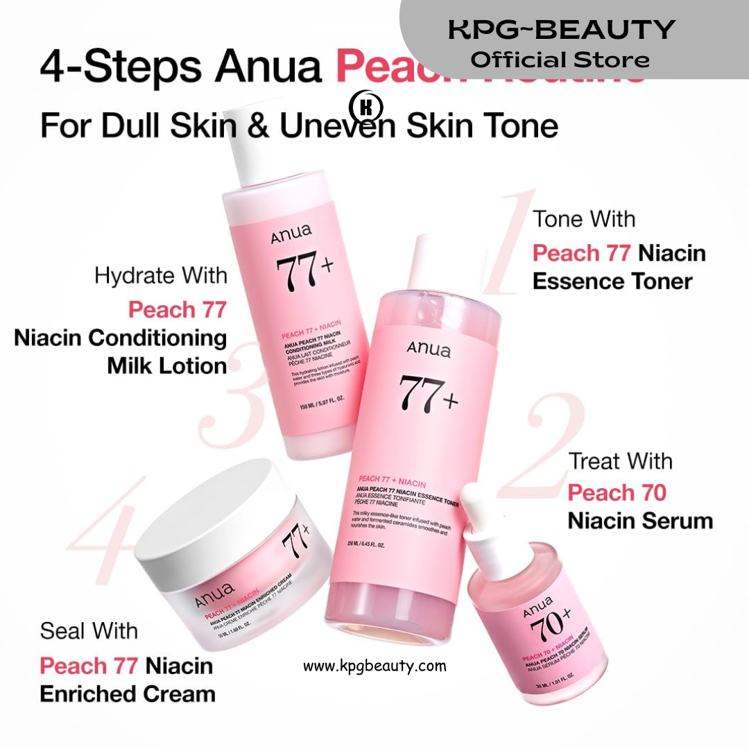 Anua Peach 70 Niacinamide Serum 30ml / brightening hydrating face serum/daily clean beauty