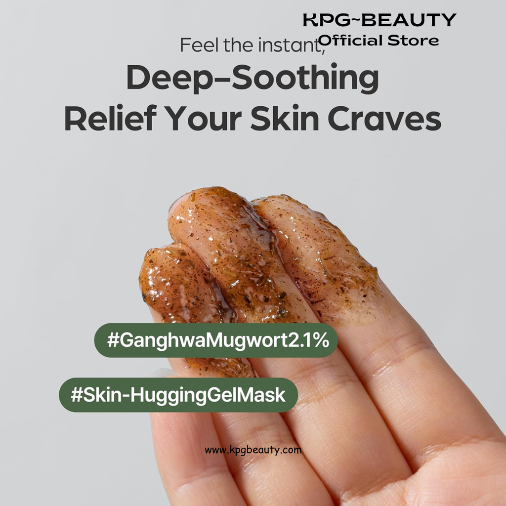 I'm from Mugwort Mask, Wash-Off Calming Face Mask with Mugwort Extract, Cooling & Soothing Care for Sensitive Skin, Korean Skincare IAM FROM
