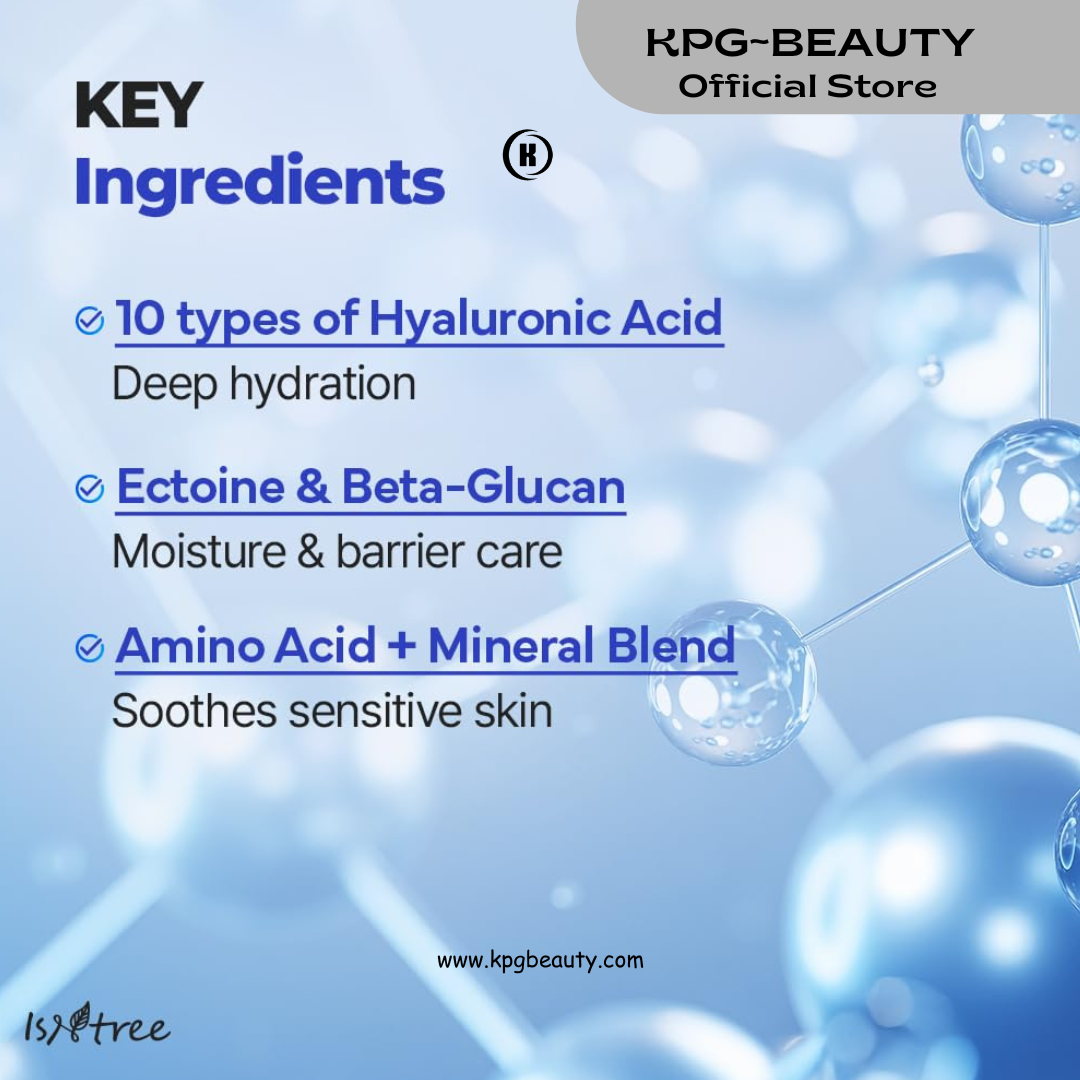 ISNTREE Hyaluronic Acid Daily Sun Gel 50ml, 1.69 fl oz | SPF 30 | Korean Skincare | Moisturizing | No White Cast | Lightweight | Mild Formula | Daily SPF | Korean Sunscreen | Broad Spectrum KPG BEAUTY