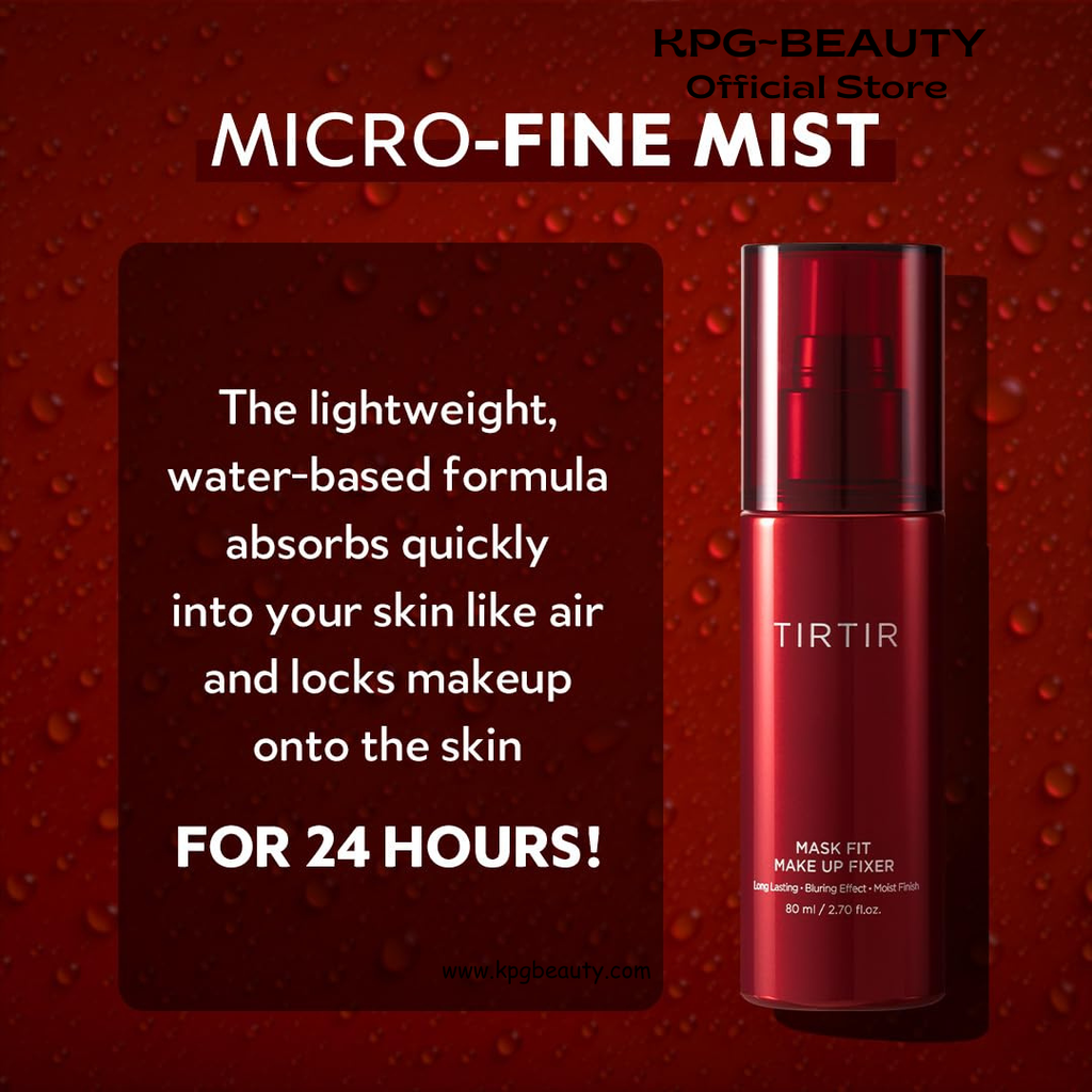 TIRTIR Mask Fit Make-up Fixer | 24H Transfer-Resistant Lightweight Non-Greasy Makeup Setting Spray 2.7 Fl Oz TIRTIR