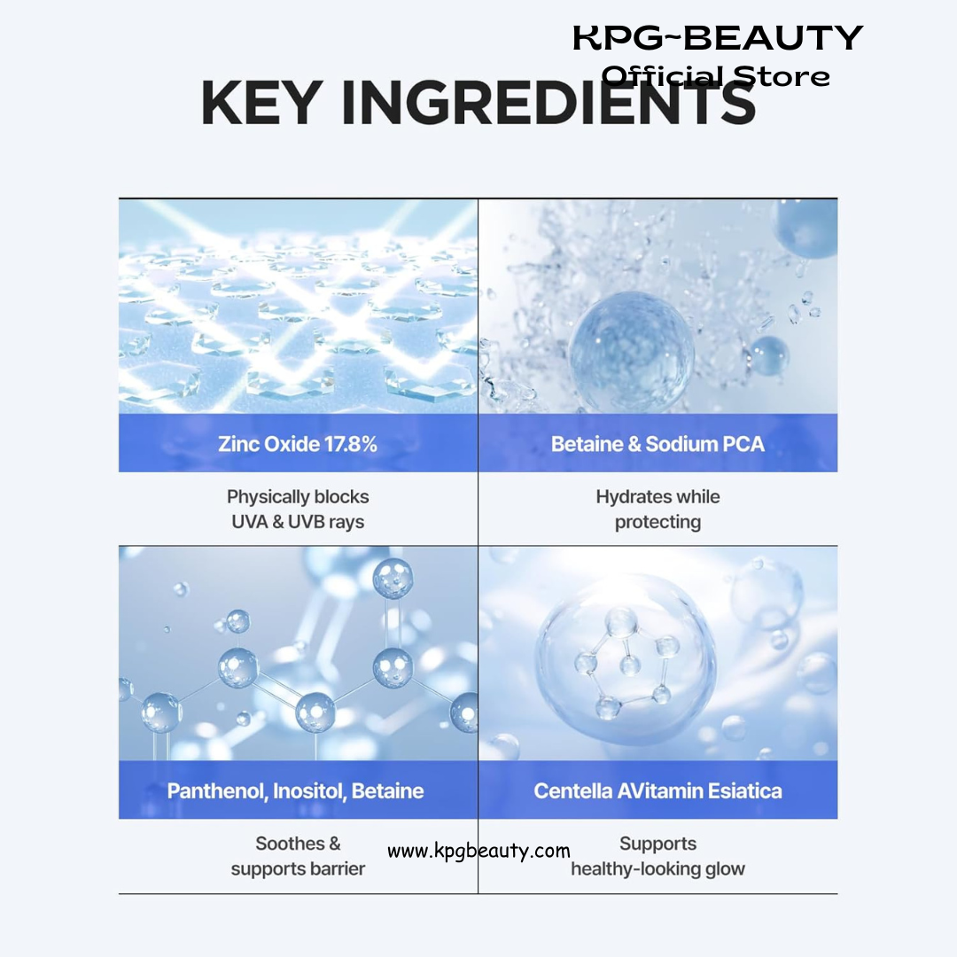ISNTREE Hyaluronic Acid Natural Suncream SPF 50, Mineral Sunscreen, Gentle Tone-Up Effect, Hydrating Daily Sun Cream, Sensitive Skin Friendly, Korean Skincare, 50ml ISNTREE