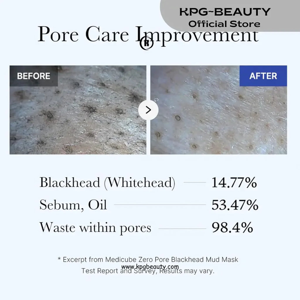 Medicube Zero Pore Blackhead Mud Mask – Pore Tightening & Skin Cooling Clay Mask | K-Beauty Nepal.