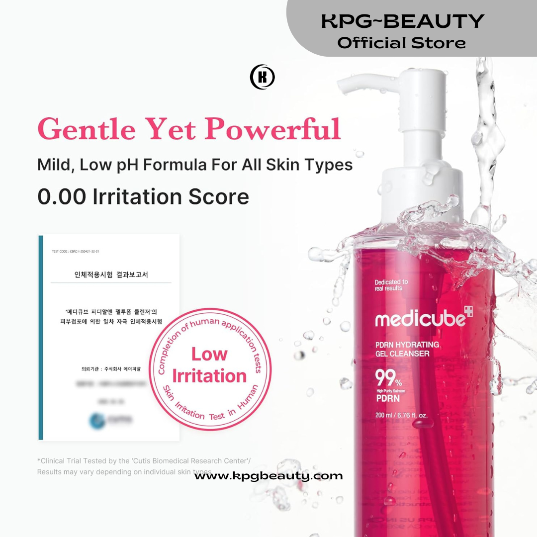 medicube PDRN Jelly to Foam Cleanser | Low pH Hydrating Daily Face Wash for All Skin Types | With PDRN, Collagen & LHA | Gentle Pore Care & Radiant, Balanced-Looking Skin | Korean Skincare | 200ml