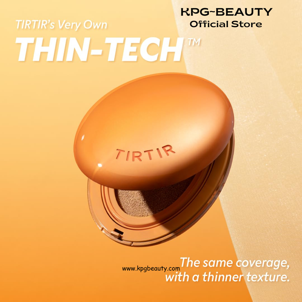 TIRTIR Mask Fit Ai Filter Cushion Foundation | AI-Like Semi-Matte Finish - Up to 72-Hour Medium to Full Coverage Korean BB Cushion Make up Beauty, #22N Shell Beige, 0.63 Fl Oz TIRTIR