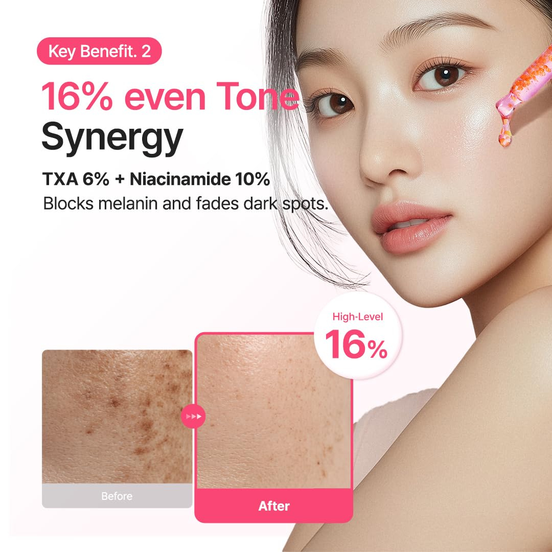 PURITO TXA 6% + Niacinamide 10% Facial Serum | for Dark Spots, Hyperpigmentation, Uneven Skin Tone | High-Concentration Tranexamic Acid | Korean Skincare, 30mL Purito Seoul