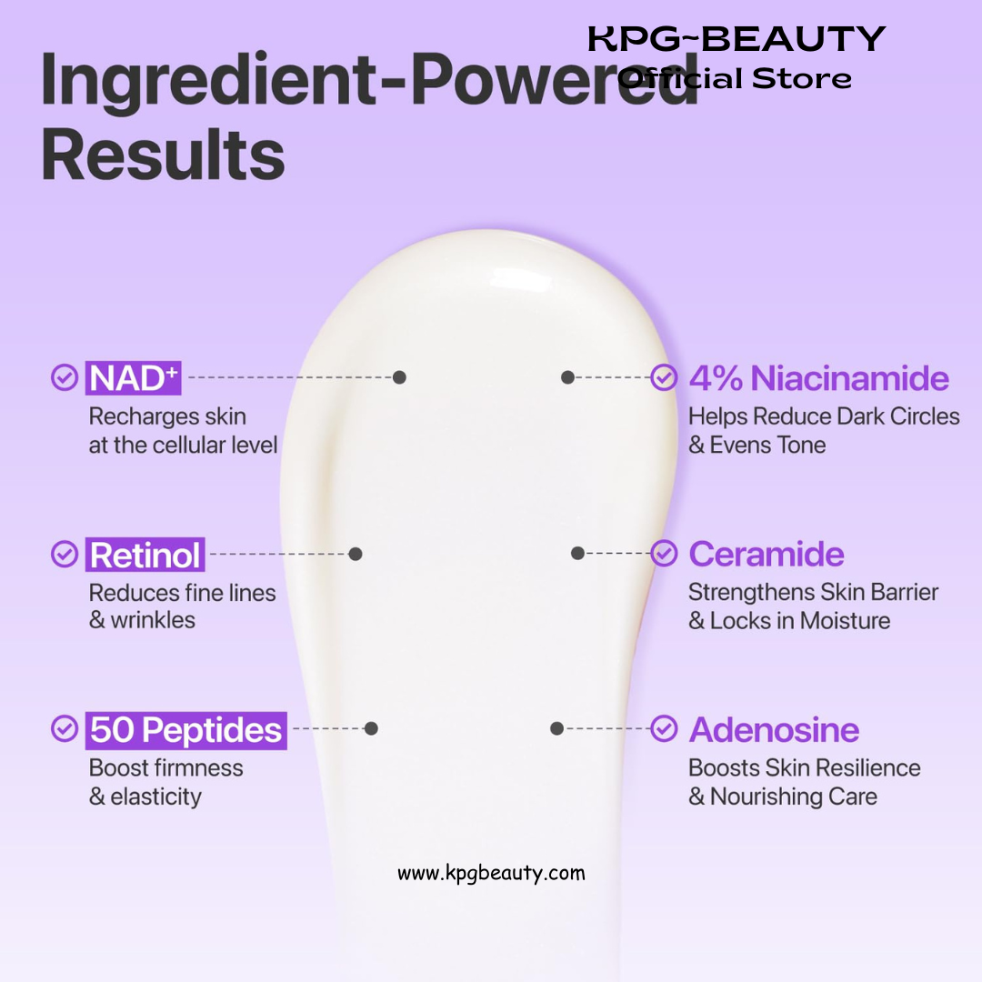 numbuzin No.9 NAD+ Retinol Eye Cream, Depuffing & Firming Eye Serum for Dark Circles, Wrinkles & Fine Lines, Peptides & Niacinamide for Glow & Undereye Radiance, Stocking Stuffers 0.33 fl oz Numbuzin