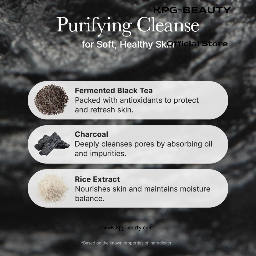 ARENCIA Black Tea Rice Mochi Face Cleanser, 120g, Pore Care, Sebum Control, Oily Skin Arencia