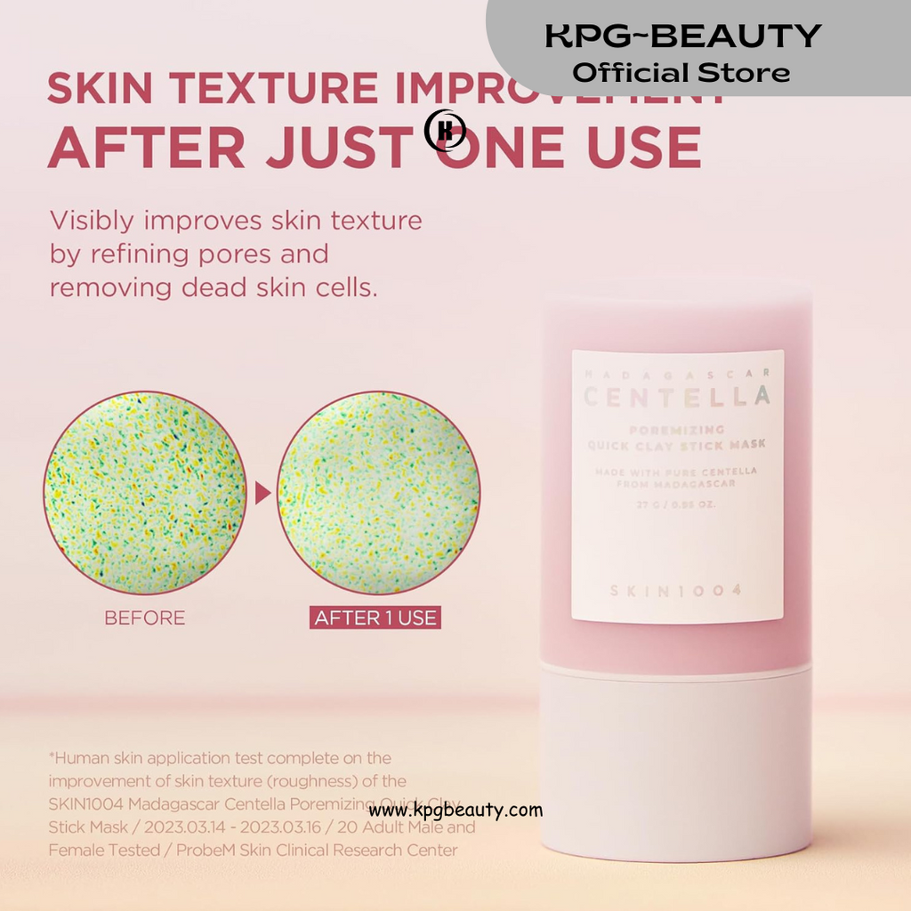 SKIN1004 Madagascar Centella Pore | Tightening Clay Stick Mask with Red Bean & 5 Clays, 27g KPG BEAUTY