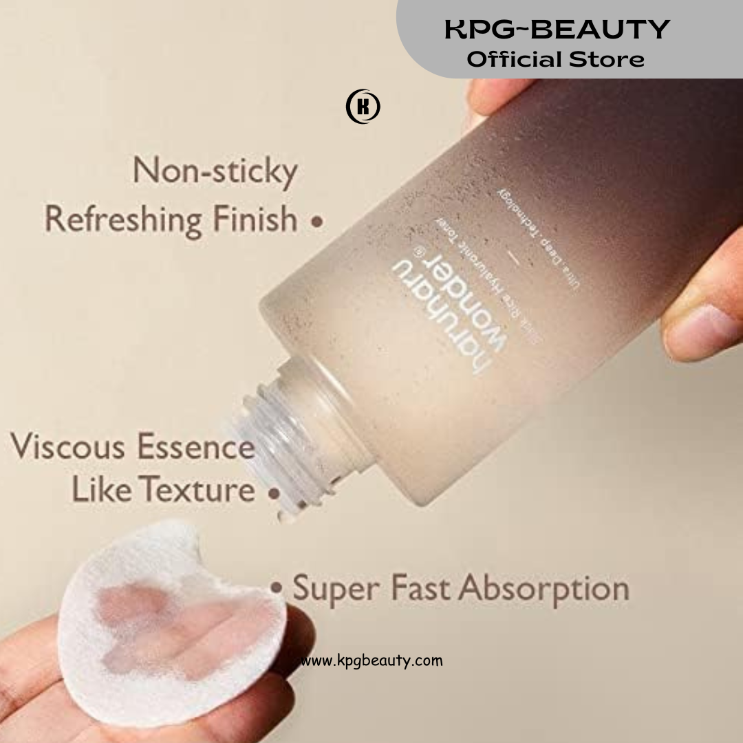 haruharu Wonder, Black Rice Hyaluronic Toner, 150 ml  Deep Hydration, Glass Skin, Korean Skincare, Vegan, Cruelty-Free