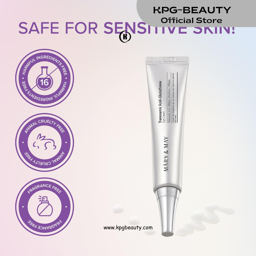 Mary & May Tranexamic Acid + Glutathione Eye Cream – Brightening & Firming Eye Treatment (30ml) KPG BEAUTY Mary & May