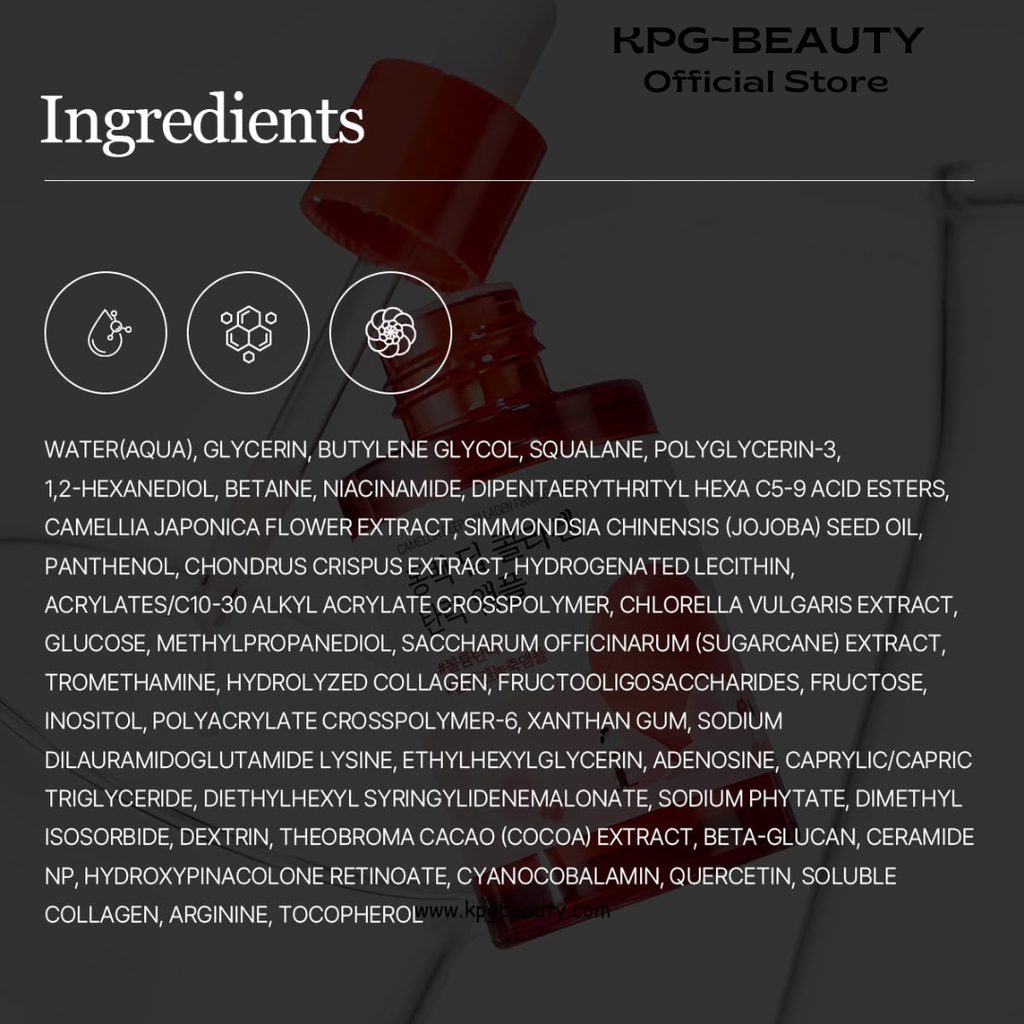 ROUND LAB Camellia Deep Collagen Firming Ampoule 1.01 Fl Oz, Hydrating and Elasticity-Enhancing Facial Serum with Multi Collagen for Smooth Fine Line and Firm Skin, Pore Tightening, Korean Skincare Round Lab