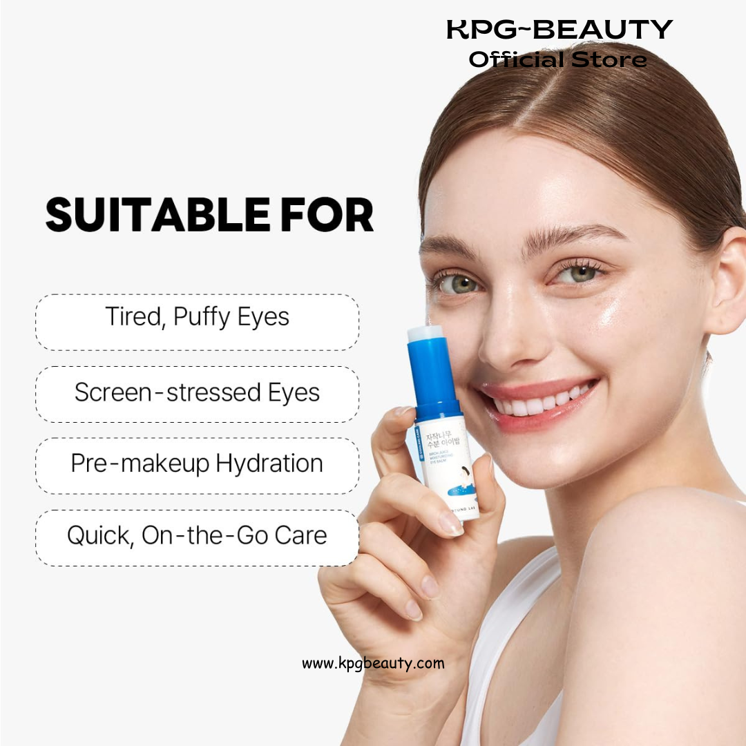 ROUND LAB Birch Juice Icy Cooling Eye Stick – Depuffing Glow Booster Balm for Puffy Eyes, Dark Circles, Fine Lines | On-the-Go Moisturizer | Korean Skincare | 0.35 oz Round Lab