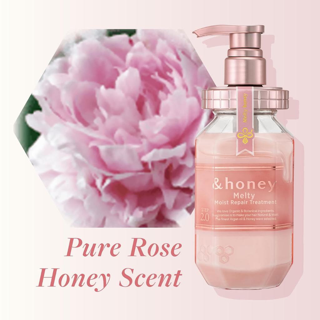 &honey Melty Moist Repair Shampoo & Conditioner Set 440ml + 450g KPG BEAUTY &honey