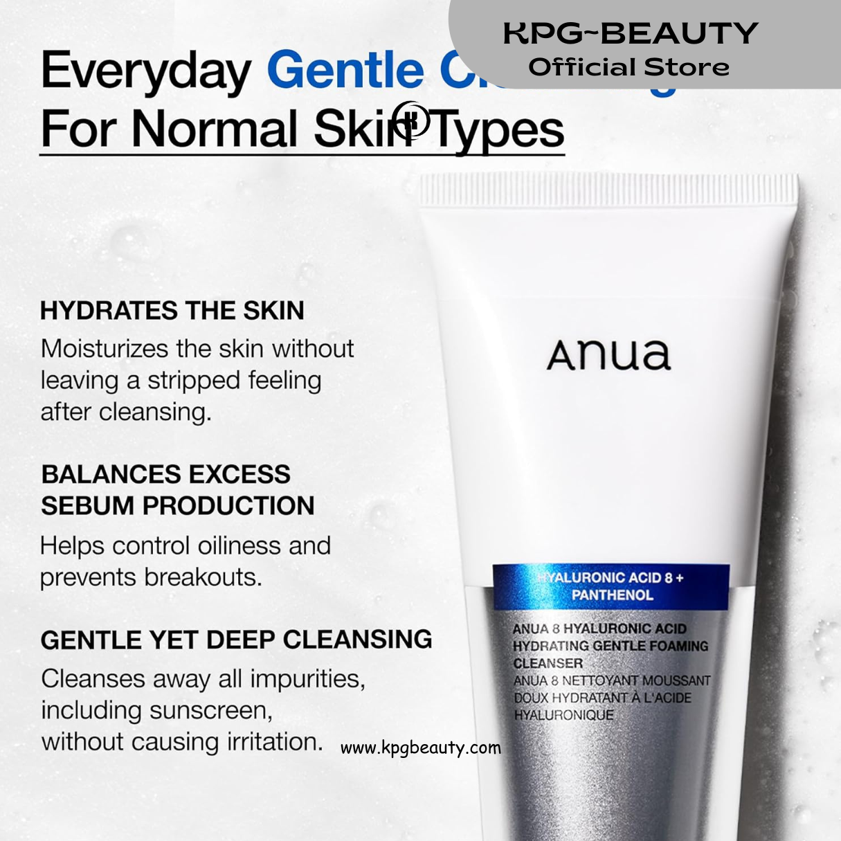 ANUA Gentle Double Cleanser Duo for Facial Cleansing : Heartleaf Pore Control Cleansing Oil Mild & Hydrating Gentle Foaming Cleanser for Double Cleansing, Daily Facial Cleanser, Korean Skincare
