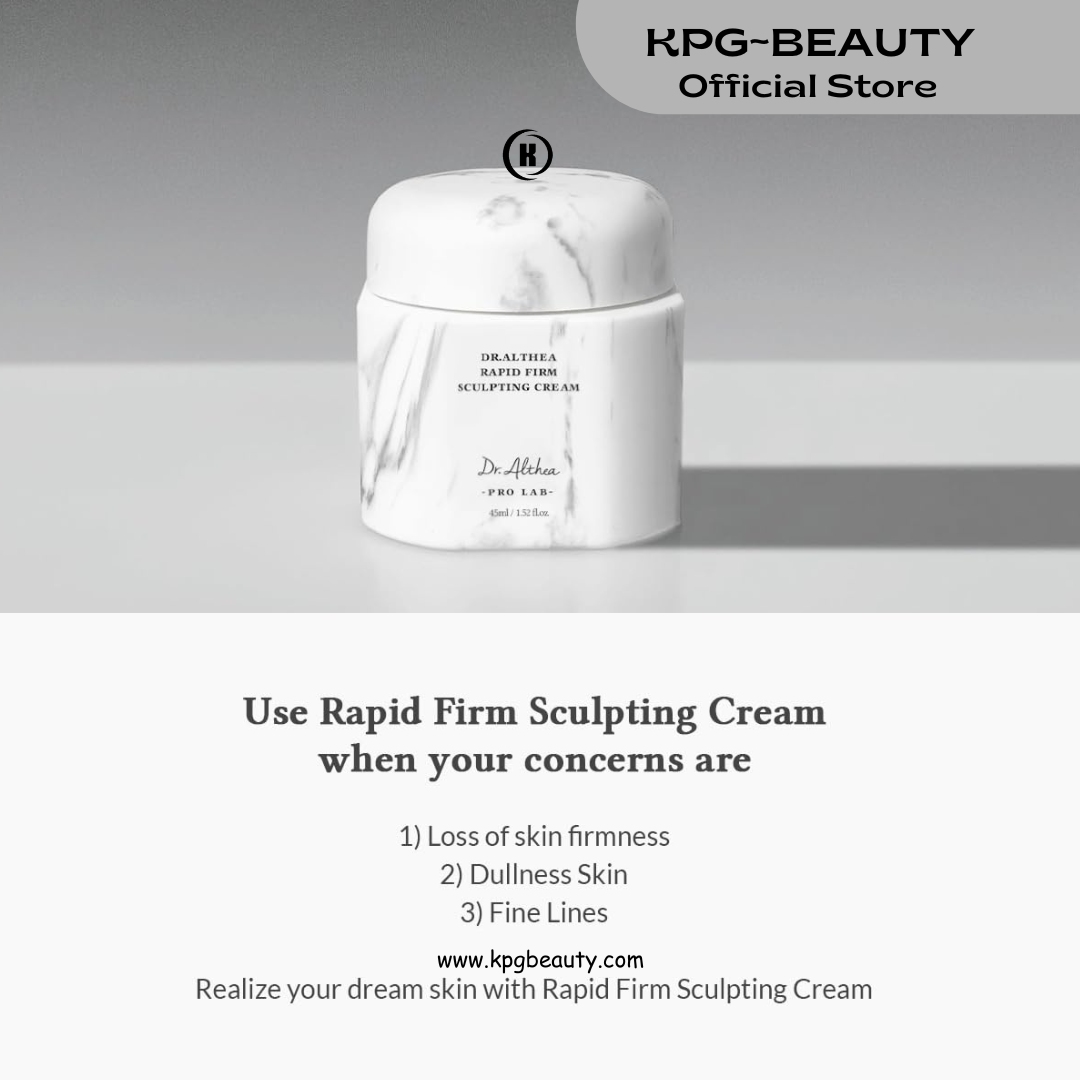 Dr.Althea Rapid Firm Sculpting Cream | Repair Cream to Help With Skin Wrinkles | Radiance and Glass Skin | Vegan Korean Skin Care | 45 ML