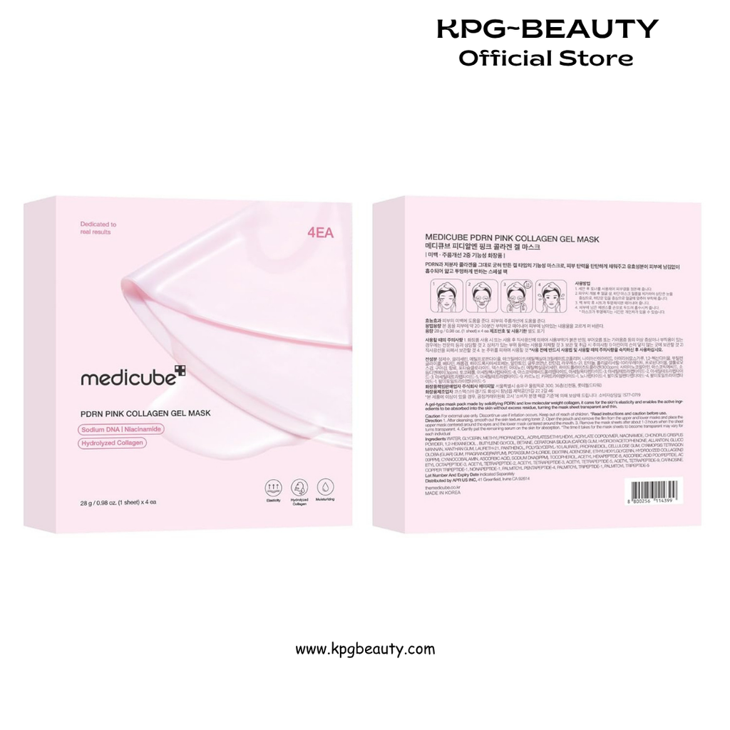 medicube Jelly Gel Mask Salmon DNA PDRN Pink Collagen Glass Glow Care KPG BEAUTY Medicube