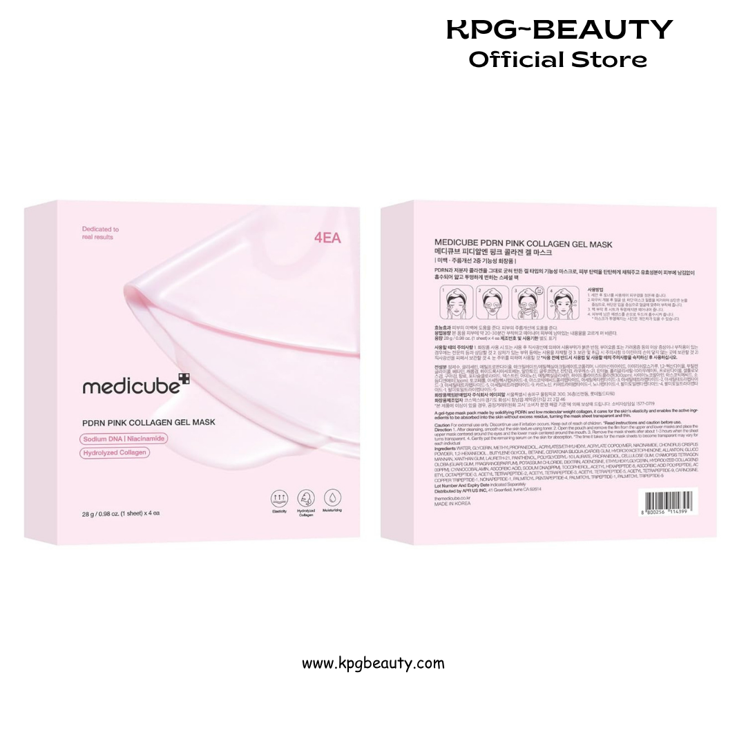 medicube Jelly Gel Mask Salmon DNA PDRN Pink Collagen Glass Glow Care KPG BEAUTY Medicube
