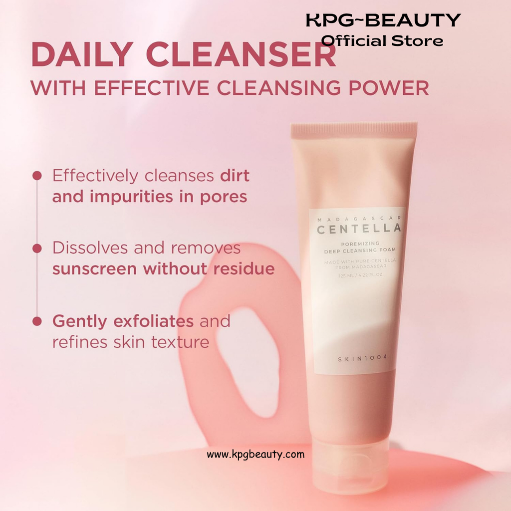 SKIN1004 Poremizing Deep Cleansing Foam Pink Salt Pore Cleanser KPG BEAUTY SKIN1004