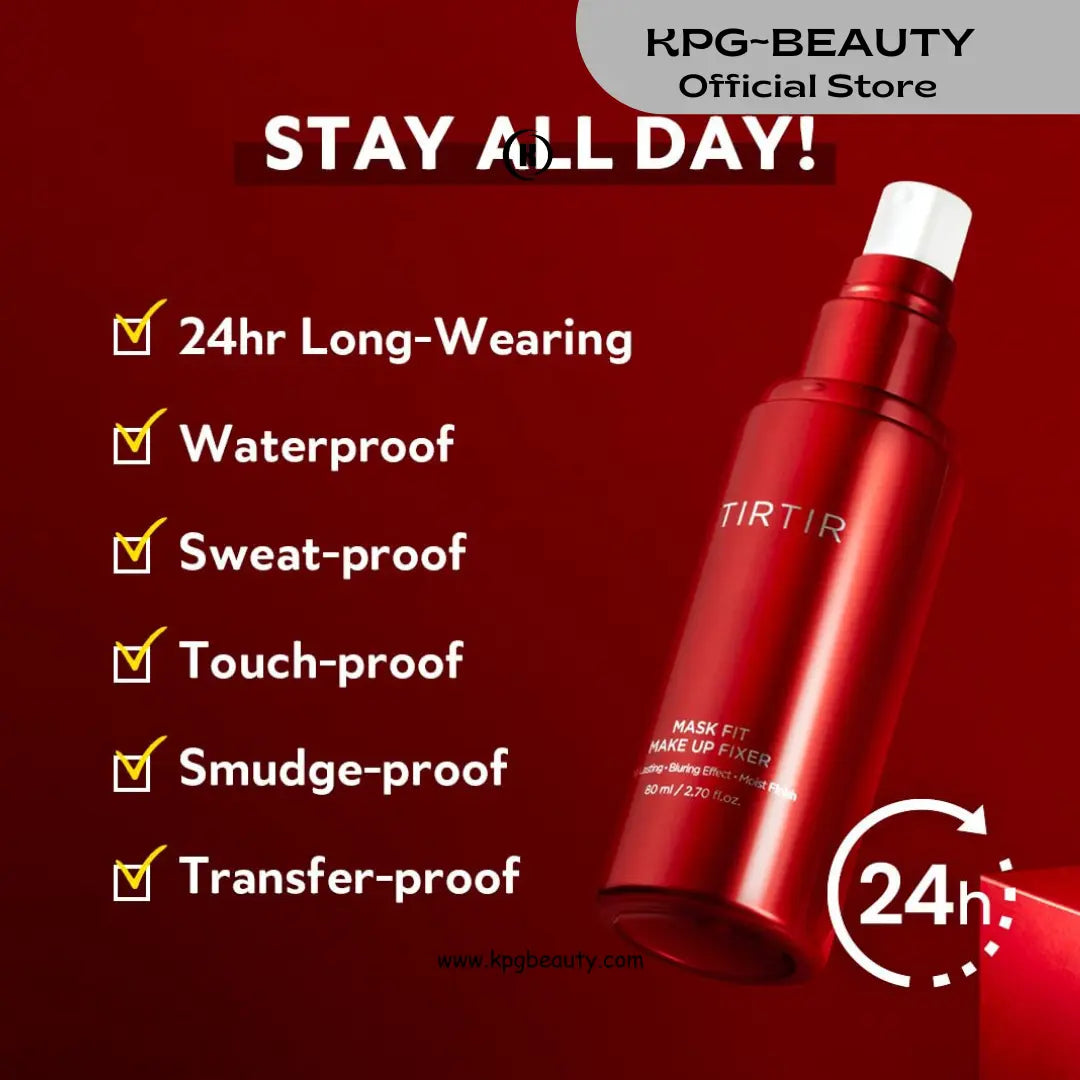TIRTIR Mask Fit Make-up Fixer | 24H Transfer-Resistant Lightweight Non-Greasy Makeup Setting Spray 80 GRAMS KPG BEAUTY TIRTIR