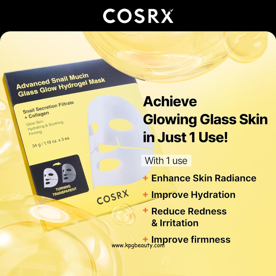 COSRX Snail Mucin Sheet Mask 10EA + Hydrogel Collagen Mask 3EA- Self Care, Stocking Stuffers, Travel Essentials, Gifts for Women, Face Masks for Dry Skin, Korean Skin Care COSRX