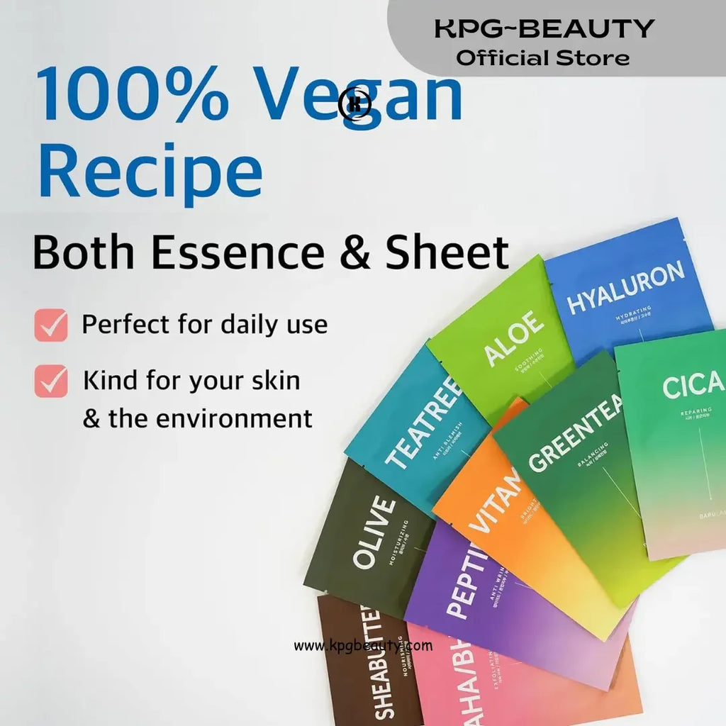 Barulab Premium The Clean Vegan Mask Vitamin C 1ea  Hydrating Moisturizing Soothing Exfoliating Anti-aging Illuminating Anti-blemish Nourishing Facial Beauty Sheet Mask for All Skin Types Korean Skincare  1 pcs KPG BEAUTY KPGBEAUTY