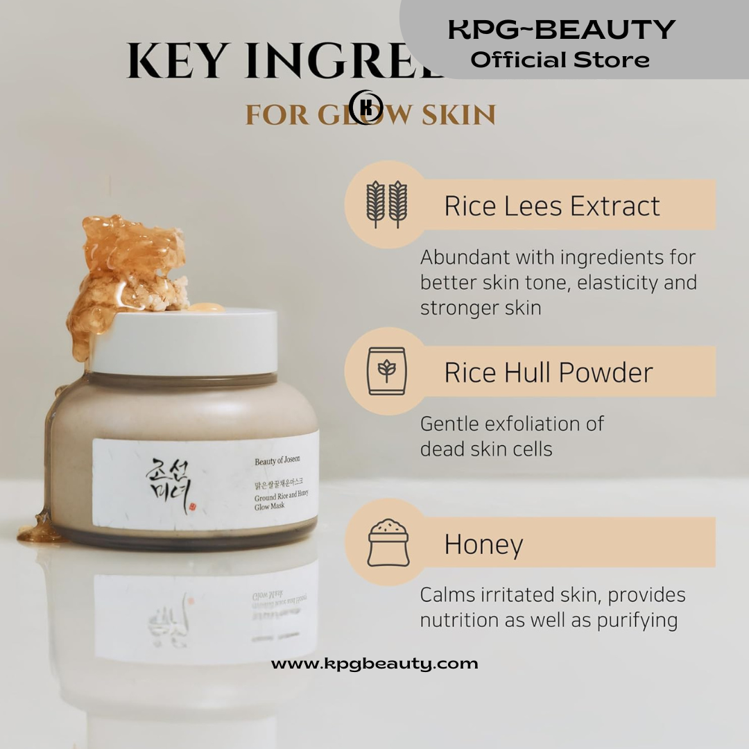 [Beauty of Joseon] Ground Rice and Honey Glow Mask (150ml) | Wash-off Face Mask for Dry and Sensitive Skin, Pore and Sebum Care, Pore Cleansing