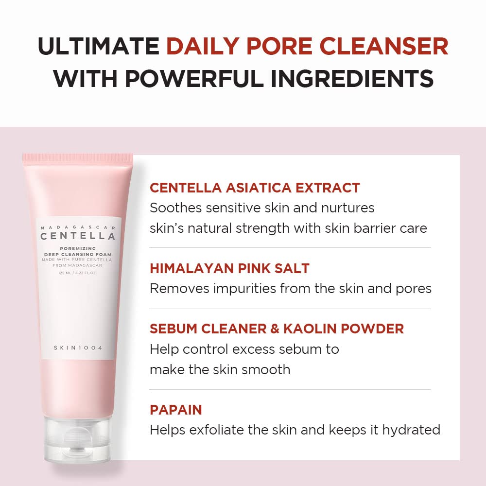 Skin1004 Poremizing Deep Cleansing Foam Sebum-removing Deep Cleanser 125 ml