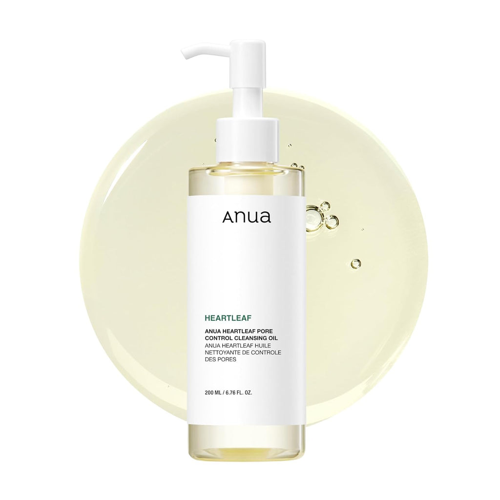 Anua Heartleaf Pore Control Cleansing Oil, Oil Cleanser for Face, Makeup Blackhead Remover, Korean Skin Care 6.76 fl oz(200ml)