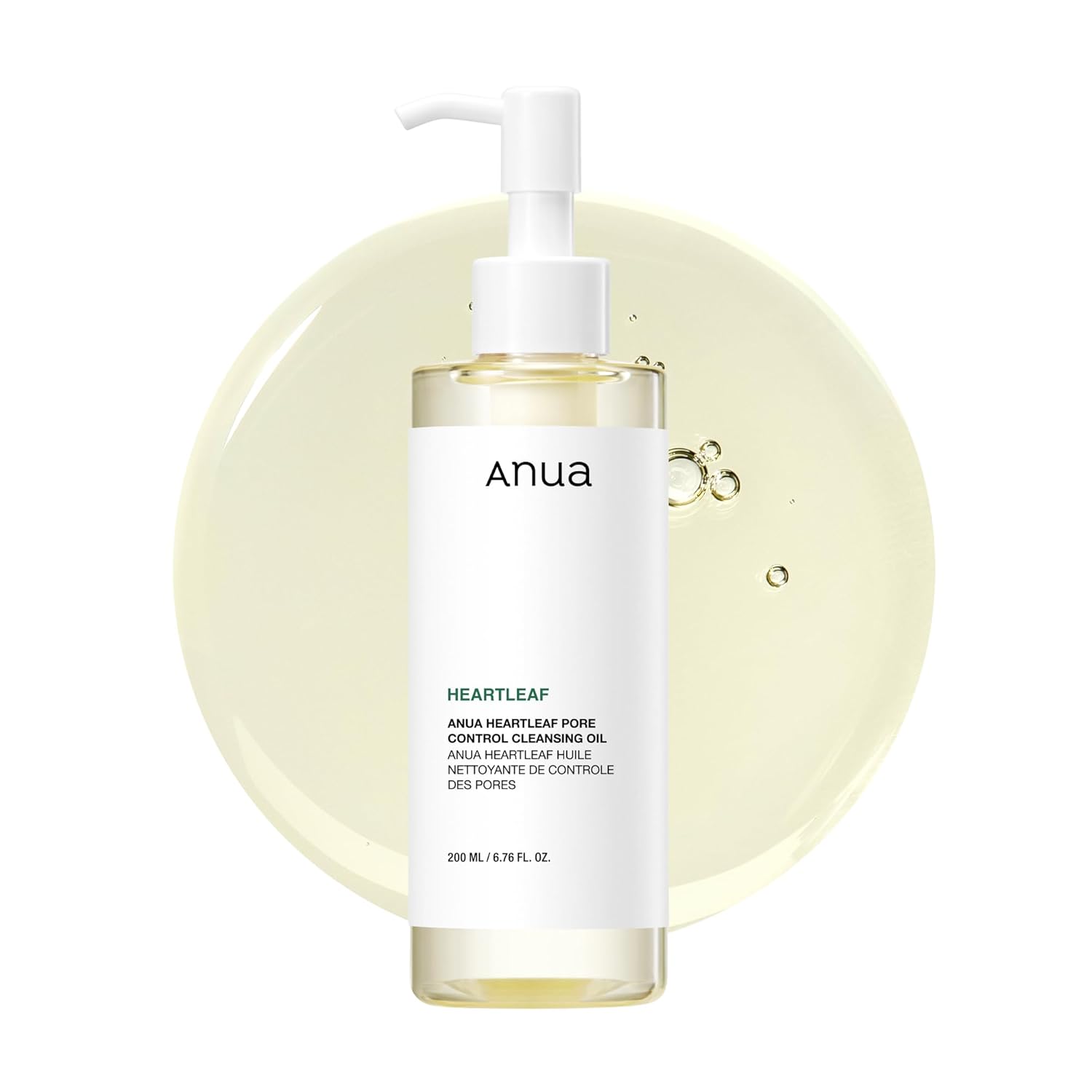 Anua Heartleaf Pore Control Cleansing Oil, Oil Cleanser for Face, Makeup Blackhead Remover, Korean Skin Care 6.76 fl oz(200ml)