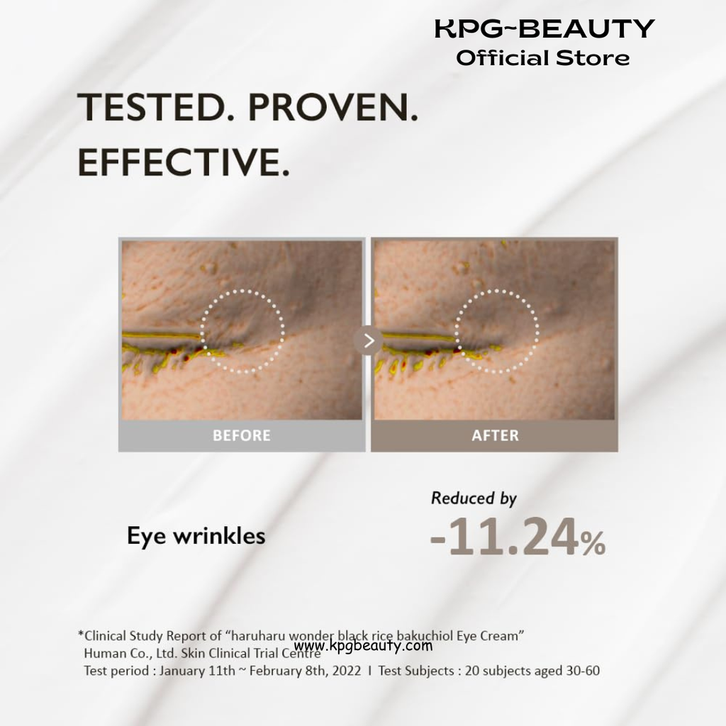 Haruharu Wonder Black Rice Bakuchiol Eye Cream 20ml | Anti-Aging, Wrinkle Care, Natural Retinol Alternative | Cruelty Free, EWG-Green HARUHARU WONDER