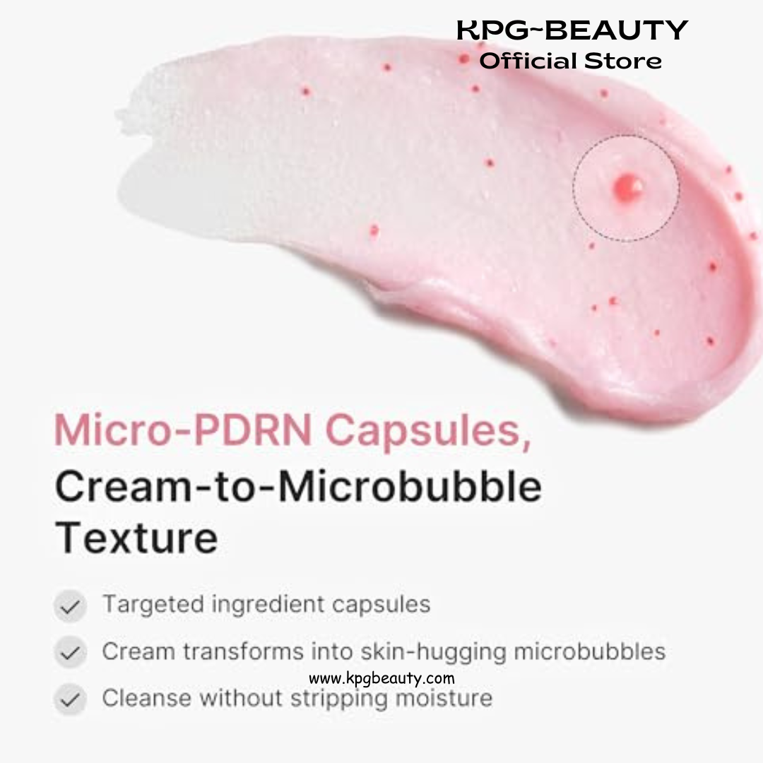 medicube PDRN Deep Cleanse Duo: Pink Glutathione Capsule Foam Cleanser and Multi Pore Brush | Pore Care, Gentle Exfoliation & Deep Cleansing Routine | Korean Skincare Set Medicube