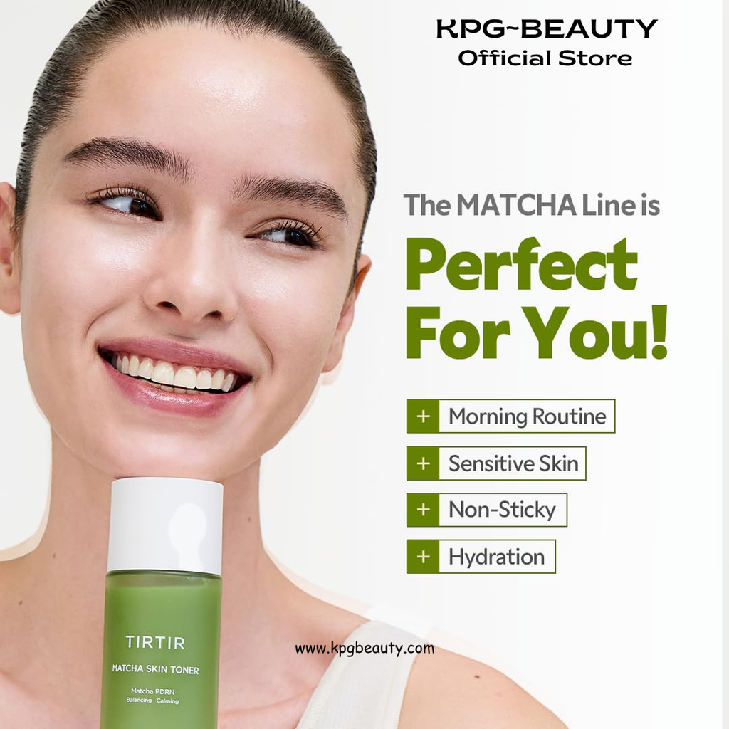 TIRTIR Matcha PDRN Skin Toner 5.07 Fl Oz | Hydrating Korean Daily Anti-Redness Skin Care Soothing Facial Toner for Sensitive Skin 150ML TIRTIR
