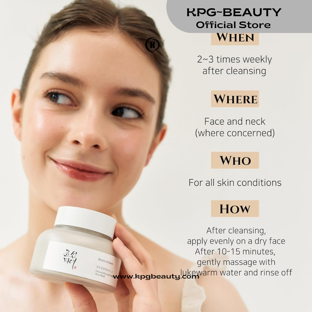 [Beauty of Joseon] Ground Rice and Honey Glow Mask (150ml) | Wash-off Face Mask for Dry and Sensitive Skin, Pore and Sebum Care, Pore Cleansing
