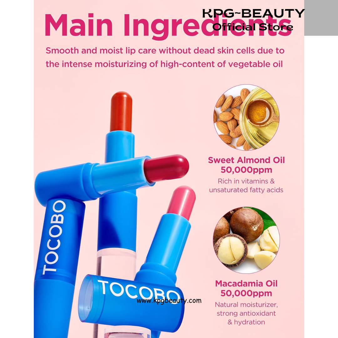 TOCOBO Powder Cream Lip Balm – Vegan Korean Soft Matte Lipstick Balm for Velvet Finish - Moisturizing & Blurring Effect – Lightweight Powdery Texture, Rose Burn, 0.12oz. Tocobo