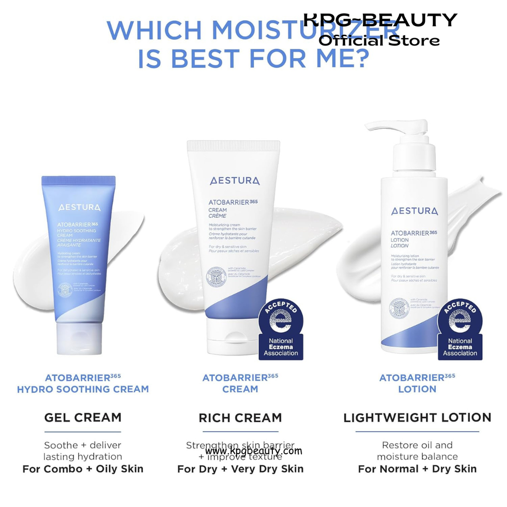 AESTURA ATOBARRIER365 Hydro Soothing Gel Cream Moisturizer with Ceramides for Moisture Barrier Repair | Lightweight Hydration, Instant Cooling, Suitable for Sensitive Skin, 60ML AESTURA