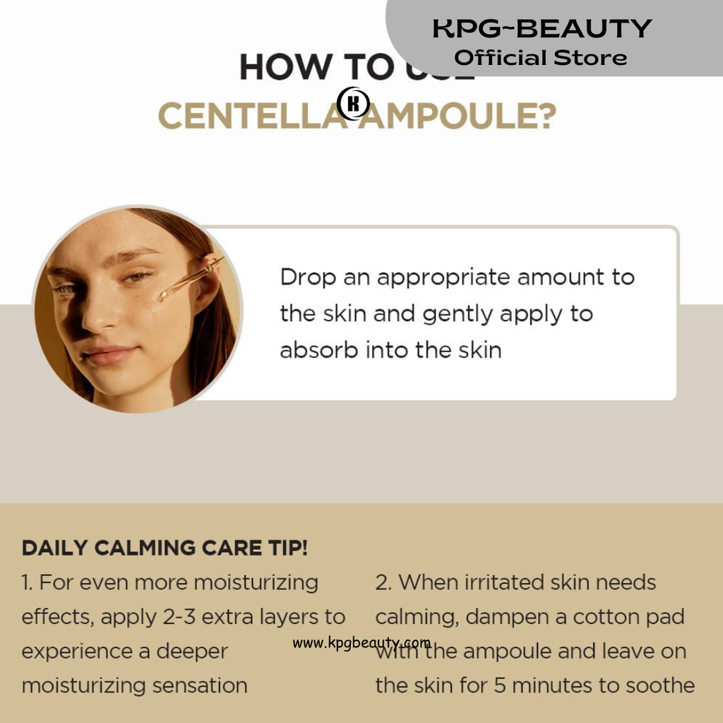 SKIN1004 Madagascar Centella Asiatica Ampoule Facial Serum |100% Centella Asiatica Extract for Soothing Sensitive and Acne-prone Skin, 30ml KPG BEAUTY