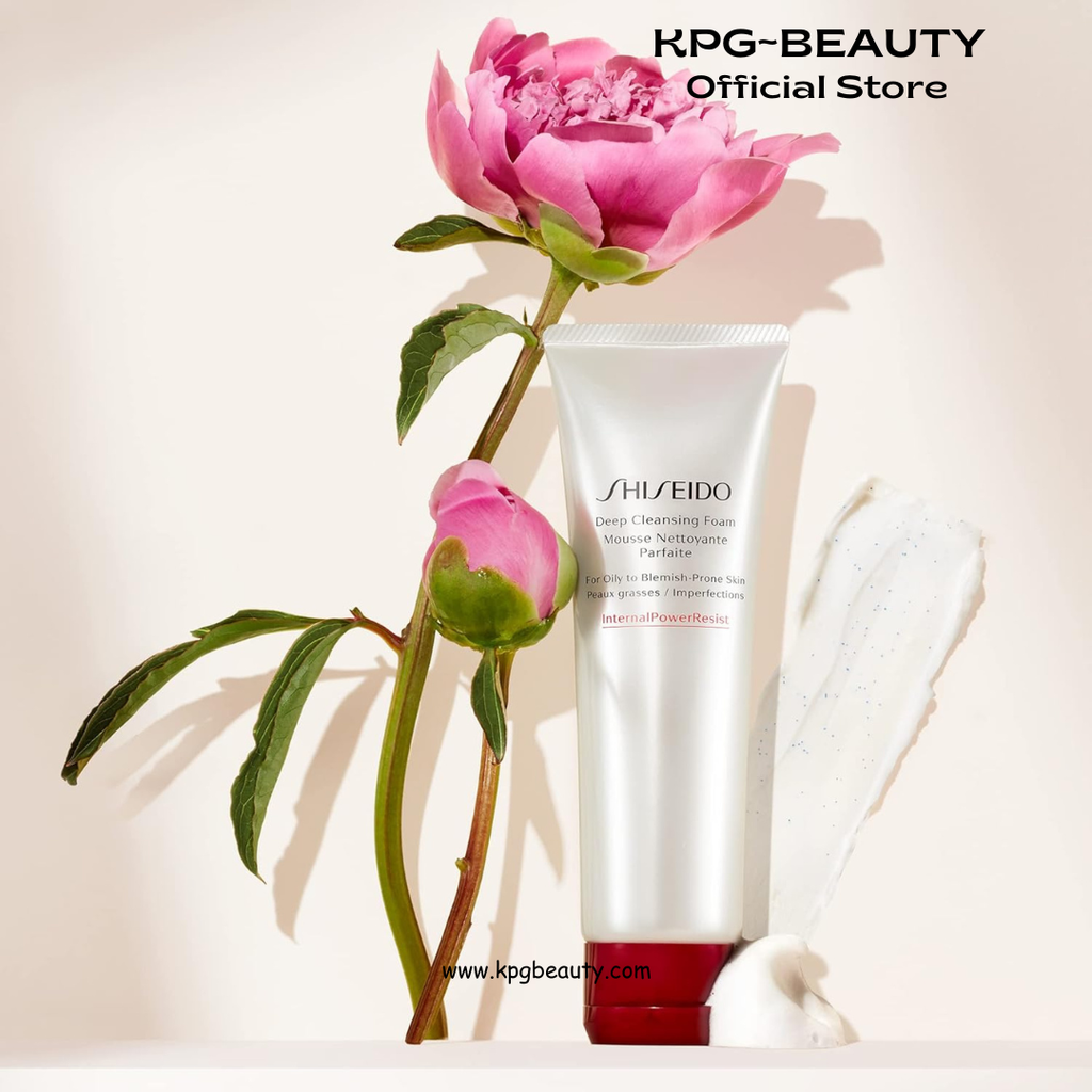 Shiseido Deep Cleansing Foam - 125 mL - Deeply Cleanses & Removes Impurities for a Fresh, Smooth Finish - For Oily to Blemish-Prone Skin Shiseido