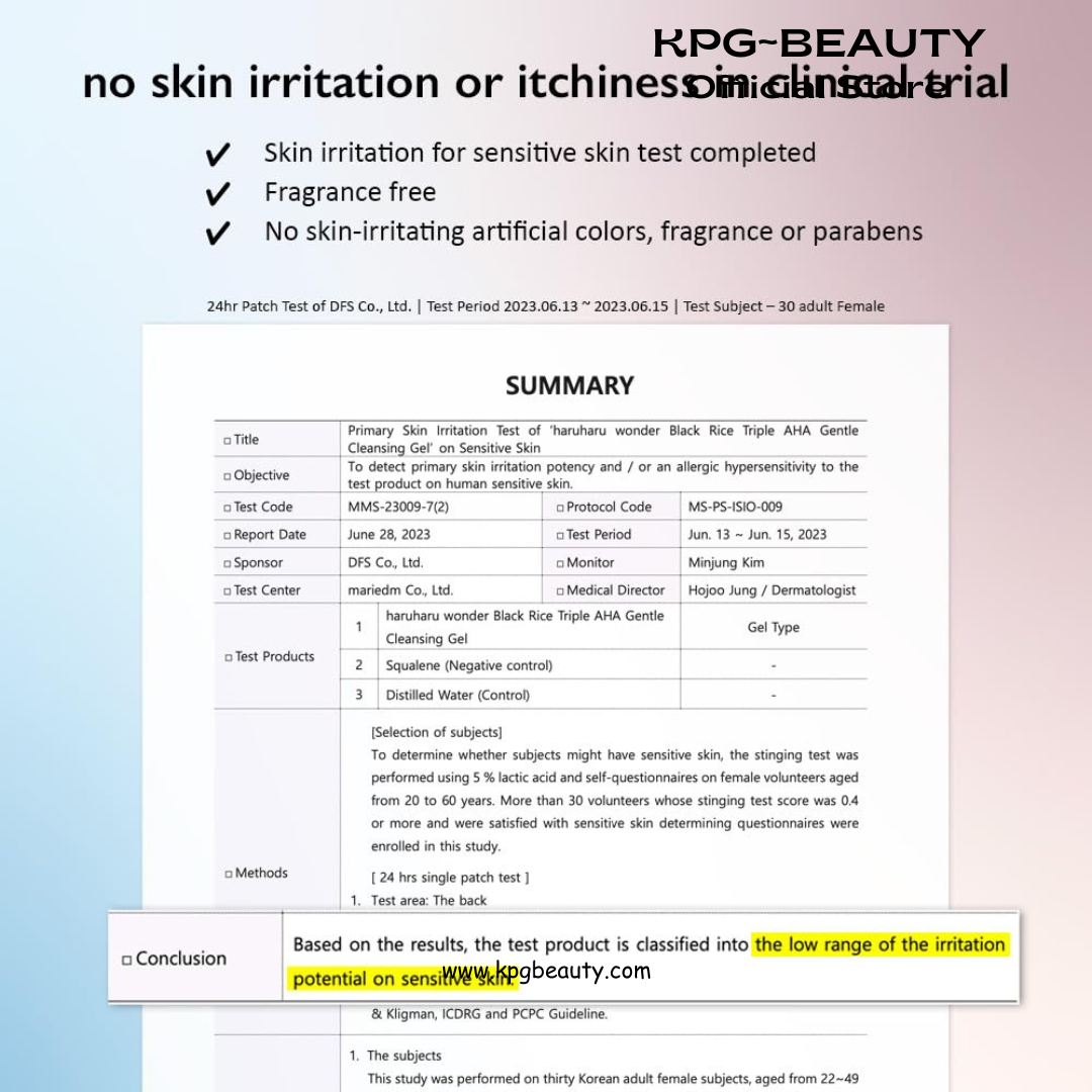 HARUHARU wonder Black Rice Triple AHA Gentle Cleansing Gel, Hydrating Cleansing gel, Gentle exfoliating, Vegan, Travel essentials, Korean Skincare, 100ML HARUHARU WONDER