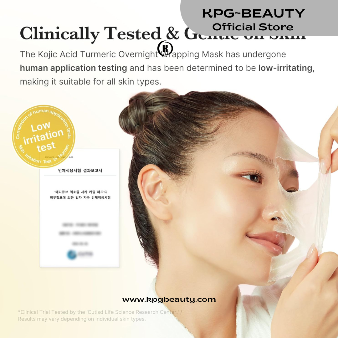 Medicube Kojic Acid Turmeric Overnight Wrapping Peel Off Mask – Brightens & Defends Against Skin Stress for a Clear, Glowing Complexion, Korean Skincare, 75 ml