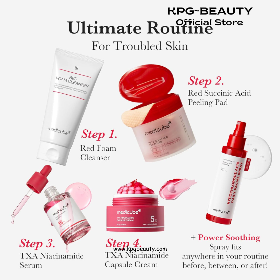 medicube Facial Cleanser Red Foam Cleanser | Daily Gentle Cleansing Foam for Sensitive & Troubled Skin | Deep Cleansing Impurities & Excess Sebum Control | Korean Skincare, 4.23 oz Medicube