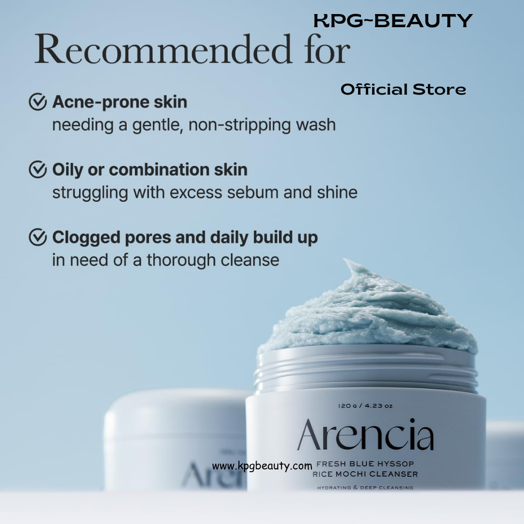 ARENCIA Hyssop Brightening & Deep-Cleansing Face Scrub & Exfoliator - for All Skin Types, Acne-Prone Skin & Blackheads Arencia