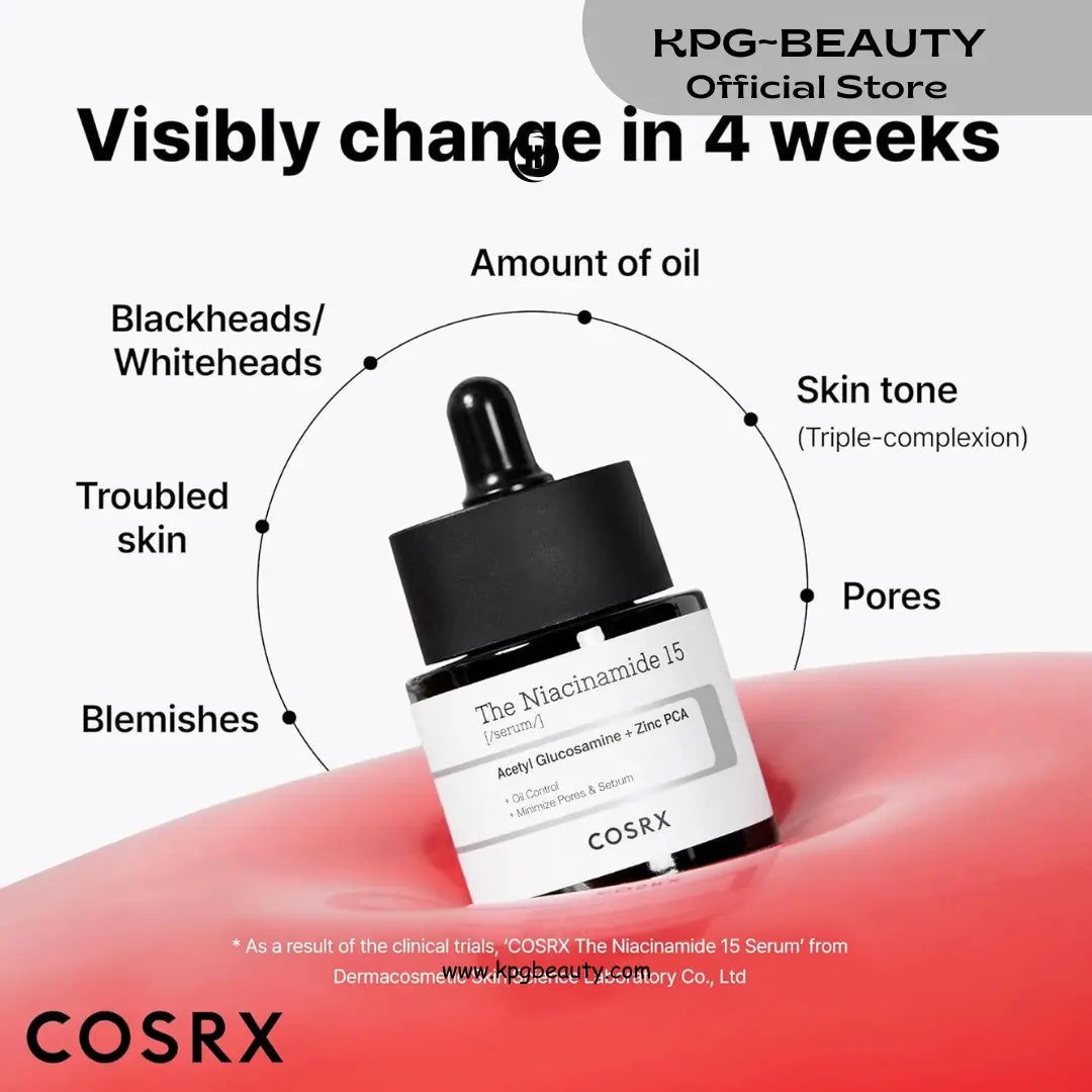 COSRX 15% Niacinamide Face Serum, 0.67 fl oz, Pore Minimizer Serum for Face, Even Skin Tone, Korean Skin Care KPG BEAUTY COSRX