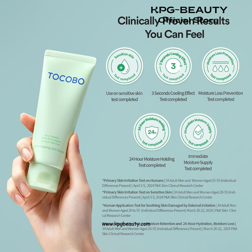 TOCOBO KOREAN SKINCARE CICA CALMING GEL CREAM 75ml Tocobo