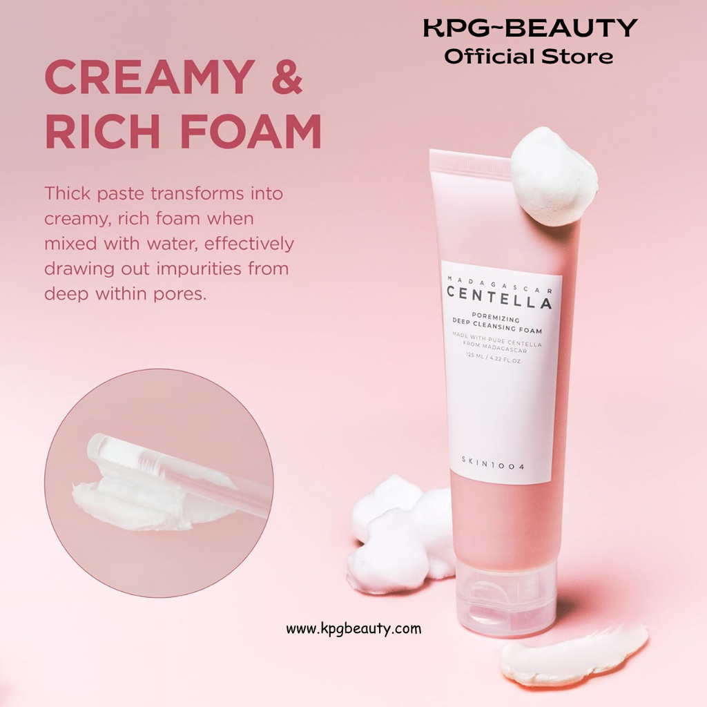 SKIN1004 Poremizing Deep Cleansing Foam Pink Salt Pore Cleanser KPG BEAUTY SKIN1004
