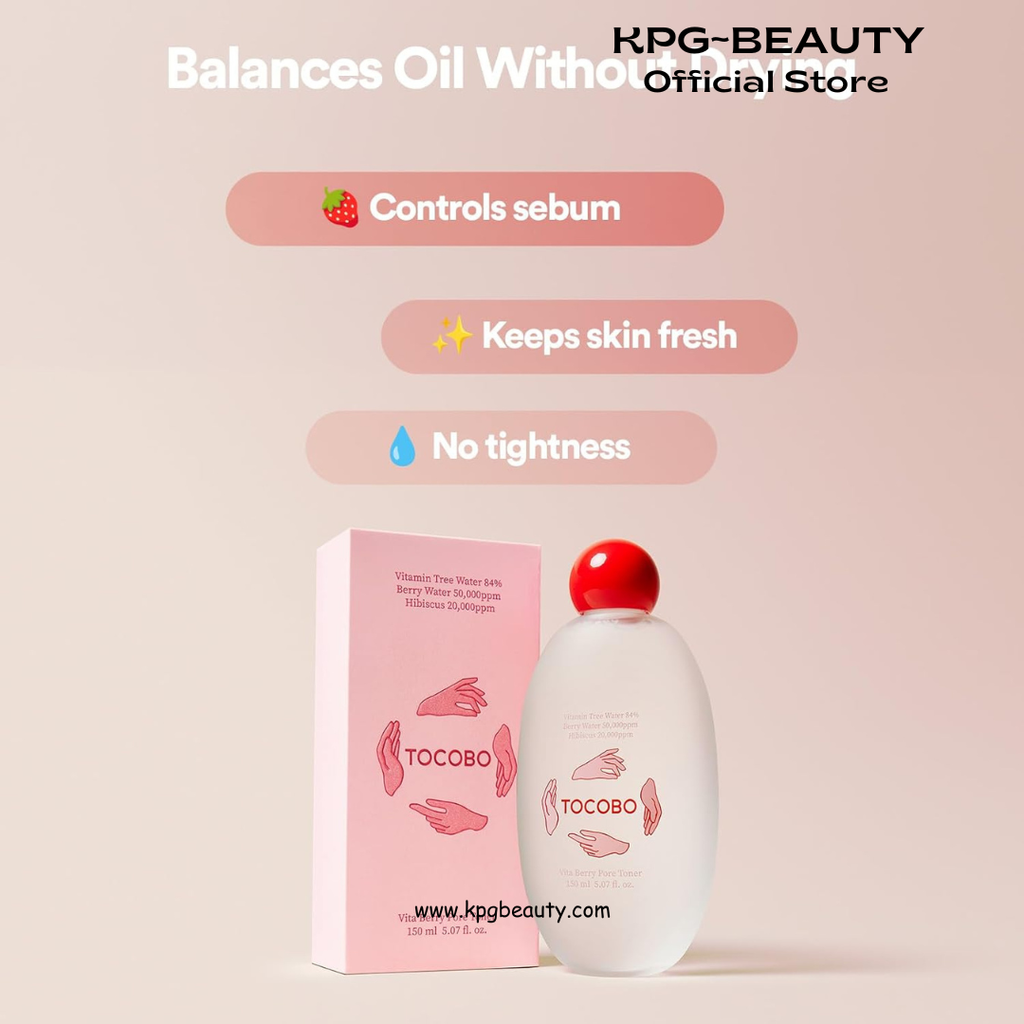 TOCOBO Korean Skincare VITA Berry Pore Toner 150ml Tocobo