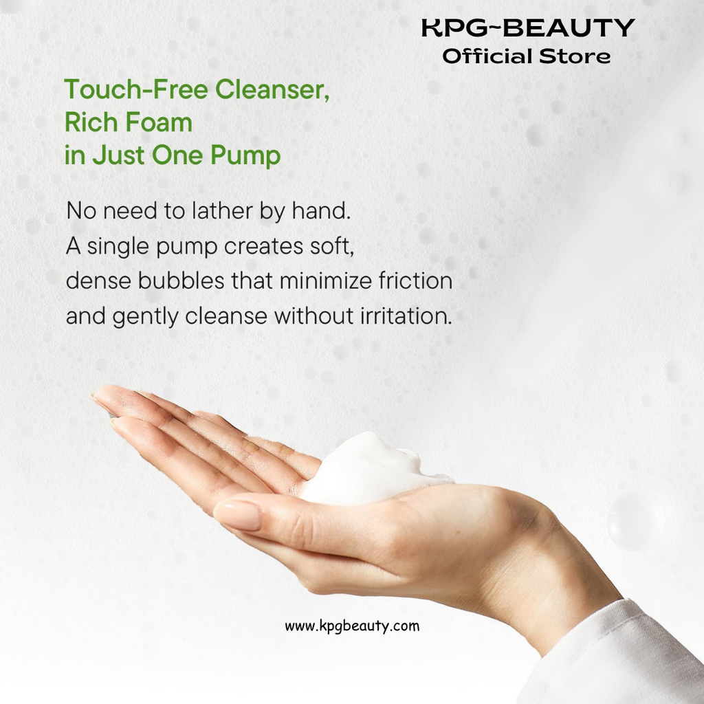 IUNIK Centella Bubble Foaming Vegan Facial Cleanser - 69% Centella Asiatica Extract, Soothing, Moisturizing, Exfoliating, Removes Pore Blackheads, Whiteheads IUNIK
