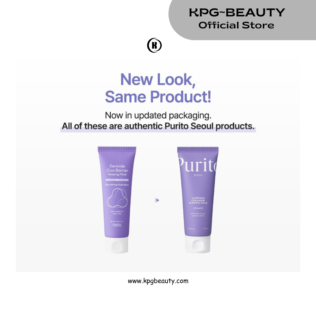 PURITO Luminous Ceramide Sleeping Pack | Overnight Recovery Cream with Five Ceramides for Dry & Sensitive Skin | Ceramide, Hydration Lock | Vegan & Cruelty-Free, Korean Skincare, 100mL Purito Seoul